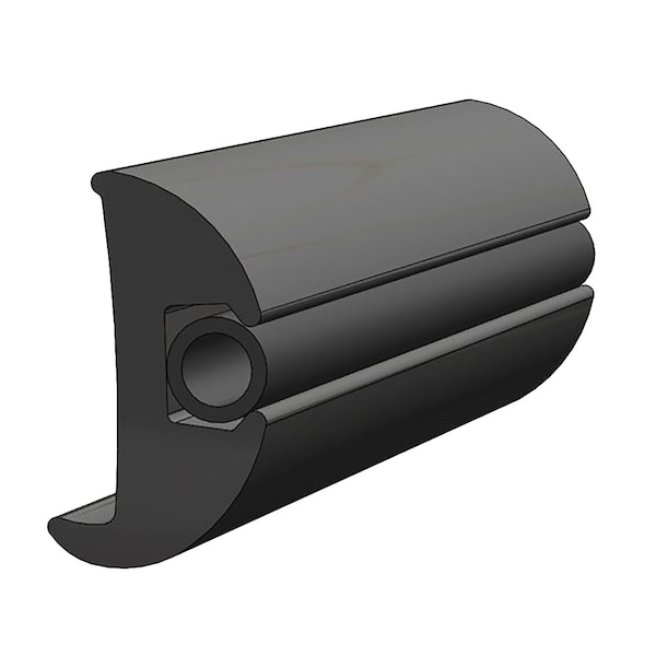 Taco Marine TACO Flexible Vinyl Black Rub Rail 1-1/16 x 1-7/8 50, L V11-2423BKA50-1 - main